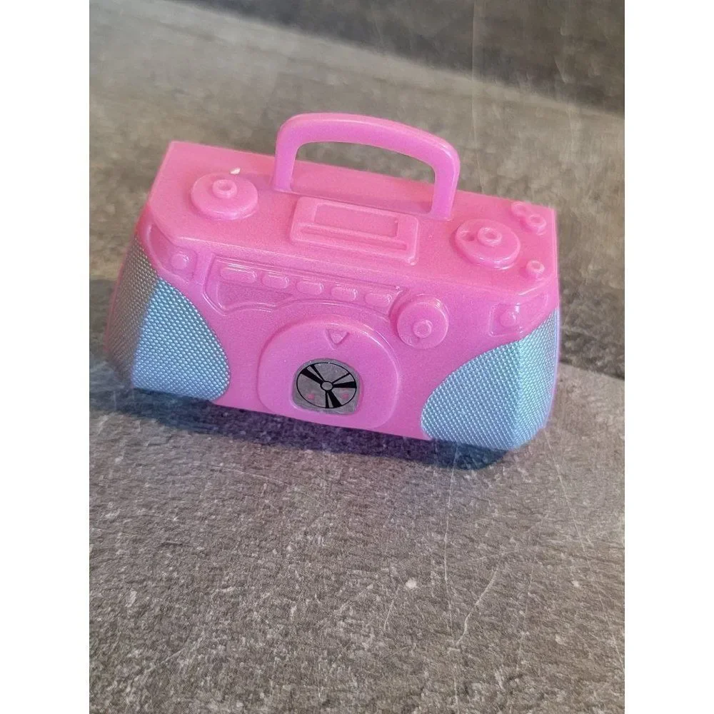Pink Boombox stereo doll accessory‎ toy figure